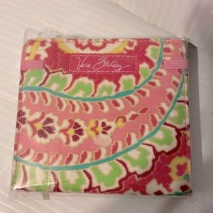 NWT Vera Bradley Capri Melon Print Notepad w/ elastic pink band -